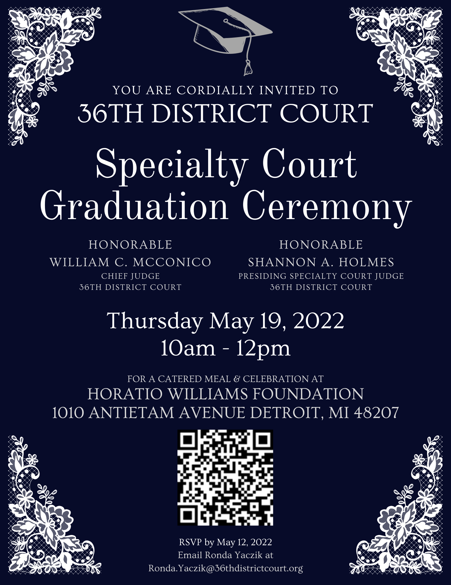 05.19.22 Specialty Court Graduation Ceremony Invitation Image